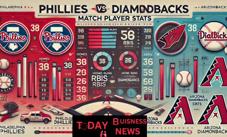 phillies vs diamondbacks match player stats