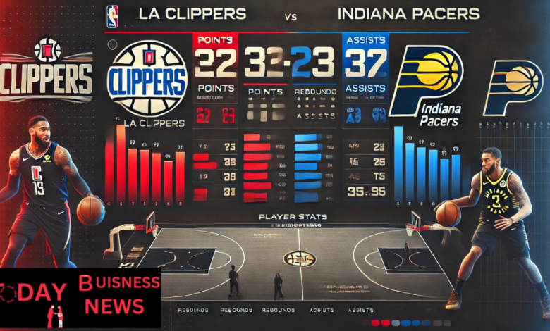 la clippers vs pacers match player stats
